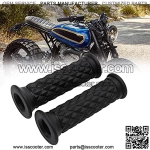 Motorcycle Grips with Rubber Bar End Thruster Grip 7/8" 22mm 24mm Motorcycle Comfort Hand Handlebar Grip Thruster Grip