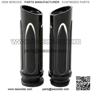 1" 25mm CNC Electric Handle Bar Grips Fit For Harley Softail Slim Fat Boy FLSTF