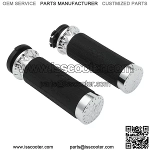 1" CNC Hand Grips Handlebar Fit For Harley Touring Road Electra Glide Sportster