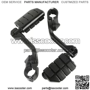 1.25" Universal Highway Engine Guard Long Angled Foot Pegs Mount Fit For Harley (For: Harley-Davidson)
