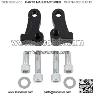 1.75" Black Drop Lowering Kit Fit For Harley Dyna Wide Glide Super Glide 06-17 (For: Harley-Davidson)
