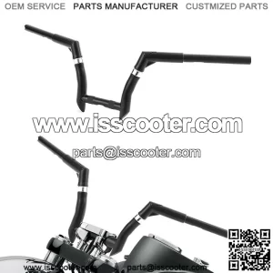 10" Rise 1-1/4" Adjustable Handlebar Fit For Harley Dyna Street Bob Softail Slim (For: Harley-Davidson)