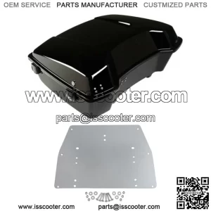 10.7" Chopped Pack Trunk + Base Plate Fit For Harley Tour Pak Road Glide 97-13 (For: Harley-Davidson)