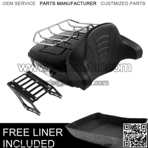 10.7" Chopped Pack Trunk Backrest Mount Fit For Harley Tour Pak Road Glide 14-23 (For: Harley-Davidson)