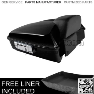 10.7" Chopped Pack Trunk Backrest Pad Fit For Harley Tour Pak Street Glide 14-23 (For: Harley-Davidson)