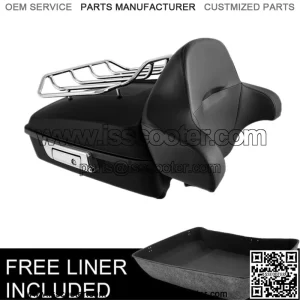 10.7" Chopped Trunk Backrest Luggage Rack Fit For Harley Tour Pak Touring 14-23 (For: Harley-Davidson)