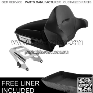 10.7" Chopped Trunk Pad Mount Rack Fit For Harley Tour Pak Electra Glide 09-13 (For: Harley-Davidson)