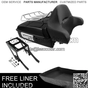 10.7" Chopped Trunk Pad Mounting Fit For Harley Tour Pak Heritage Classic 18-22 (For: Harley-Davidson)