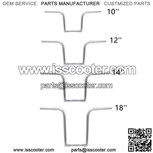 10/12/14/18" 1-1/4" Ape Hanger Handlebar Fit For Harley FLST FXST Sportster XL (For: Harley-Davidson)