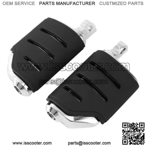 10mm Male Mount Foot pegs Footrest Fit For Harley Touring Road Glide Sportster