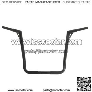 1-1/4" 18" Rise APE Bar Black Handlebars Fit For Harley Dressers Baggers Touring (For: Harley-Davidson)