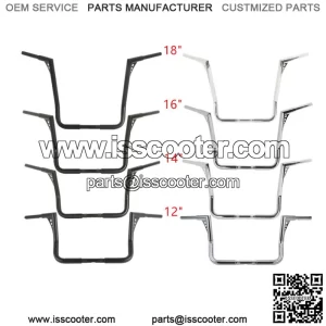 1-1/4" Ape Hanger Handlebar Fit For Harley Touring Dressers Baggers 12/14/16/18" (For: Harley-Davidson)