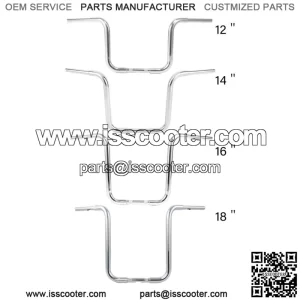 12/14/16/18" Rise 1-1/4" Ape Hanger Handlebar Fit For Harley Softail FLST FXST