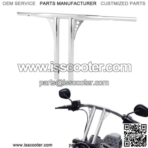 16" Rise Fat T-Bar 1-1/4" Handlebar Fit For Harley Heritage Softail Road King