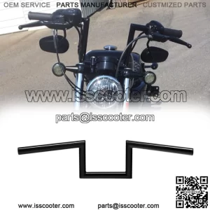 Black 5" Rise Z-Bar 1" Handlebar Fit For Harley Sportster XL1200 Dyna Street Bob (For: Harley-Davidson)