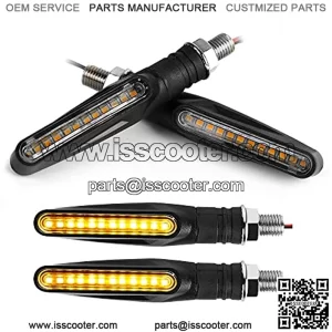 4PCs Luces de motocicleta LED, Direccionales Led Luz ??mbar para Motocicleta, Direccionales Led Luz para Motocicleta, Universal.