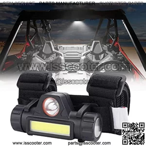 UTV Dome Light Roll Bar Cage Mount Interior Lights Compatible with Polaris RZR Can Am Talon Kawasaki Golf Cart Boat Off-Road-Work for 1.25??-2.0" Roll Bar or Ironwork