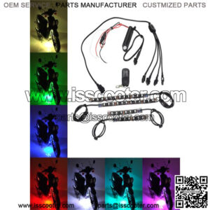 Multi-Color LED Light Kit for Street Scooters
