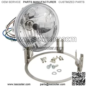 Headlight Unit JOCKEY'S BOXENSTOP clear glass H4 round   120 mm