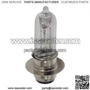 12 Volt 35 Watt Headlight Bulb with Rim for Scooters