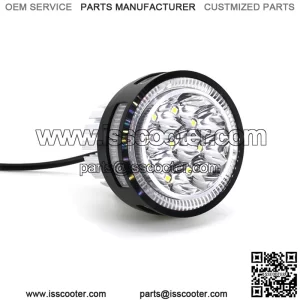 12V creative new personality LED headlights three-speed adjustable headlights with LED daily lights flashing mode speed motorcycle