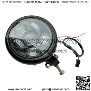 5-3/4" 5.75" LED Headlight Projector w/Housing Fit For Harley XL1200X Dyna Black (For: Harley-Davidson)