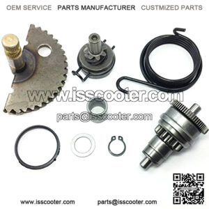 49cc 50cc GY6 Kick start Gear Starter Motor Clutch Gear Bendix Scooter Moped ATV