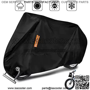 Fundas para Bicicleta Moto Impermeable, 210T Oxford Resistente Lluvia Sol UV Polvo Viento Anti desgarro Cubierta de Almacenamiento para Scooter Motocicleta Yamaha Bicicletas Monta a Carreter
