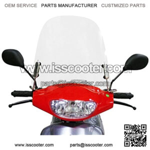 Scooter Windshield 3 millimeters Clear Plastic Acrylic comes with mounting hardware