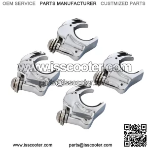 39mm 4PCS Front Fork Windshield Clamps Fit For Harley Dyna Sportster XL 883 1200 (For: Harley-Davidson)