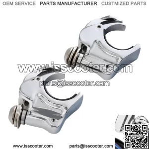 39mm Windshield Clamps Fit For Harley Dyna Super Glide Sportster 883 1200 Chrome (For: Harley-Davidson)