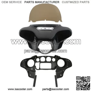 Batwing Inner Outer Fairing 12.5" Windshield Fit For Harley Electra Glide 14-22 (For: Harley-Davidson)
