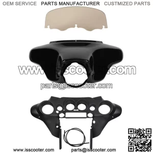 Batwing Inner Outer Fairing 8" Windscreen Fit For Harley Electra Glide 96-13 12 (For: Harley-Davidson)