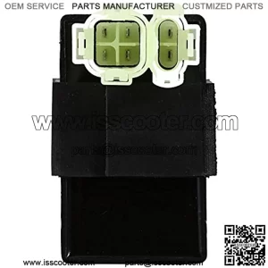 6 Pins CDI Igniter Module Box, Motorcycle Electronic Igniter 4 Wheeler Quad Bikes Coil Solenoid Relay Voltage Regulator for GY6 50cc 125cc 150cc ATV Moped Scooter GO KART (1 pc)
