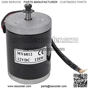 Alomejor Brushed Motor 12V 120W High Speed Brush Motor Mini DC Motor Electric Motor for Electric Bike Replacement