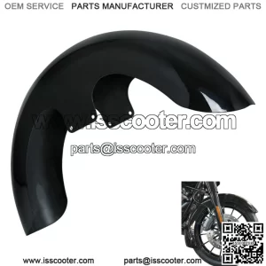 Black 23" Wrap Front Fender Fit For Harley Touring Electra Road Glide King 97-13