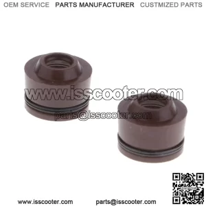 2 Pcs Valva Tallos Junta para GY6 50CC 80cc 125cc 150cc Vespa Moped Sellos de vstago de vlvula de motocicleta