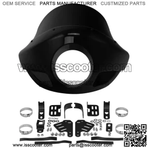 5 3/4" Headlight Fairing Screen Fit For Harley Touring Glide Dyna 35mm-49mm Fork (For: Harley-Davidson)