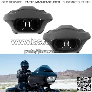 ABS Inner Outer Headlight Fairing Fit For Harley Touring Road Glide FLTR 98-13 (For: Harley-Davidson)