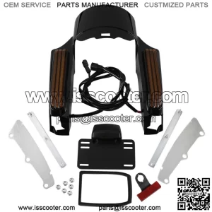 ABS Rear Fender Fascia LED Light Fit For Harley Touring Road King Glide 14-22 21 (For: Harley-Davidson)