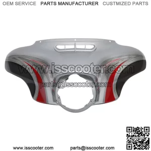 Batwing Outer Fairing Fit For Electra Glide 14+ Candy Red/Silver Honeycomb Fade (For: Harley-Davidson)