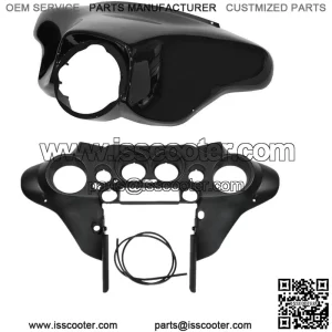 Black ABS Batwing Inner Outer Fairing Fit For Harley Electra Glide 1996-2013 12 (For: Harley-Davidson)