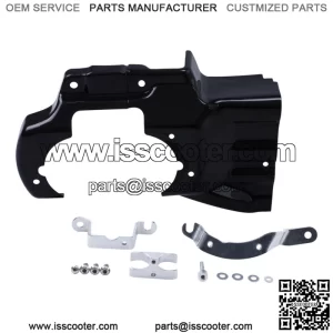 Black Engine Transmission Interface Cover Fit For Harley Softail Deluxe 07-17 16 (For: Harley-Davidson)