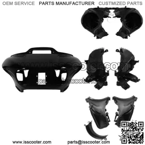 Black Front Fairing Speaker Glove Box & Air Duct Fit For Harley Road Glide 15-23 (For: Harley-Davidson)