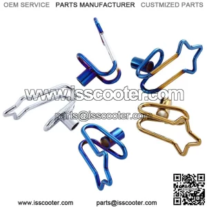 Color titanium hook scooter hanging things electric car modification accessories front hook calf small turtle Fuxi ghost fire