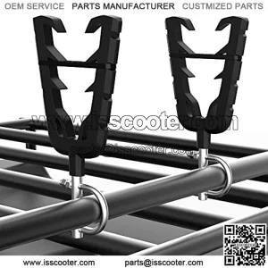 ATV Gun Mount, Gun Holder for ATV, Bow & Tools Rack with Rubber Straps Compatible with ATV Mobility Scooter Hunting Bike Shooting Carts