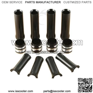 Black Pushrod Tube Covers Lower Fit For Harley Twin Cam Model 1999-2017 Aluminum (For: Harley-Davidson)