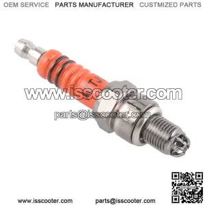 Spark plug GY6 scooter spark plug A7TC multi-angle ignition modified red head 3-claw A7TC spark plug