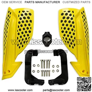 7/8" 22mm Motorcycle Hand Guards Handguards Brush Bar -Universal for Yamaha Kawasaki Suzuki Honda off Road ATV Dirt Bike Motocross(yellow+black)