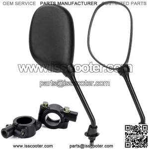 Set of ATV Rear View Mirror, 360 Degrees Ball-Type Side Rearview Mirror with 7/8" Handlebar Mount Compatible with Motocycle Scooter Moped Polaris Sportsman Honda ATV Dirt Bike Cruiser Chopper